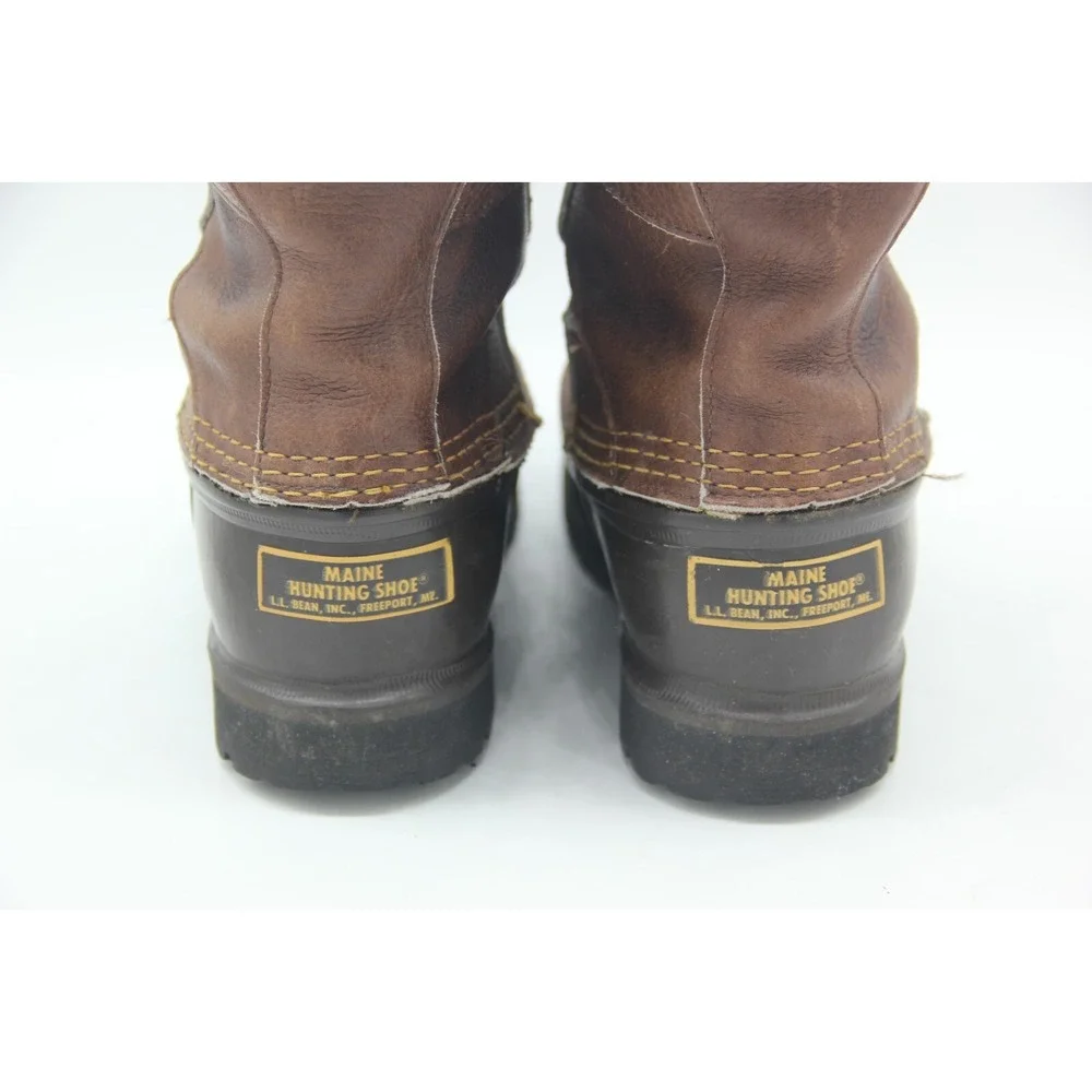 LL Bean Maine Hunting Shoe Boots Women's 6 Brown Goretex Gorpcore Granolagirl